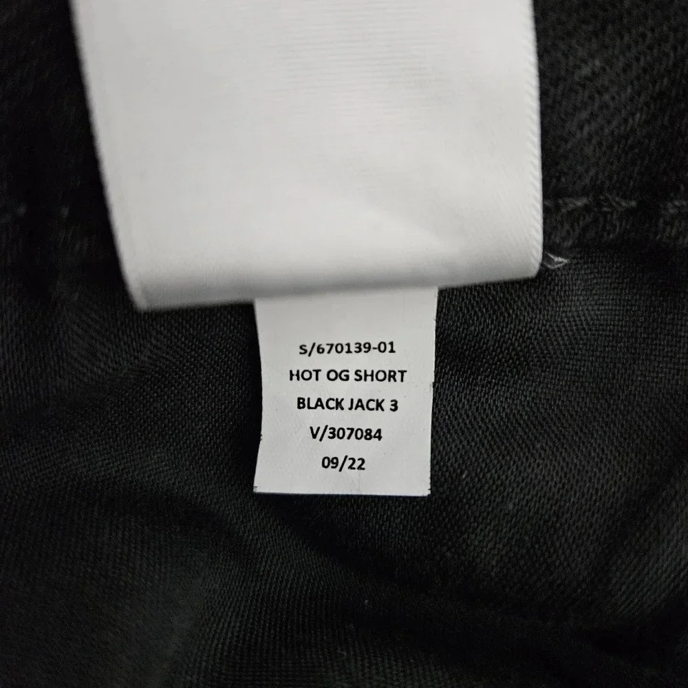 Old Navy OG Straight Denim Shorts Black Jack High Rise Rolled Cuffed - Picture 6 of 6